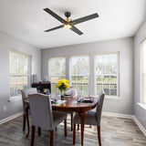 MONTGOMERY 52 inch 4 - Blade Smart Ceiling Fan with LED Light & Remote - LEDMyPlace