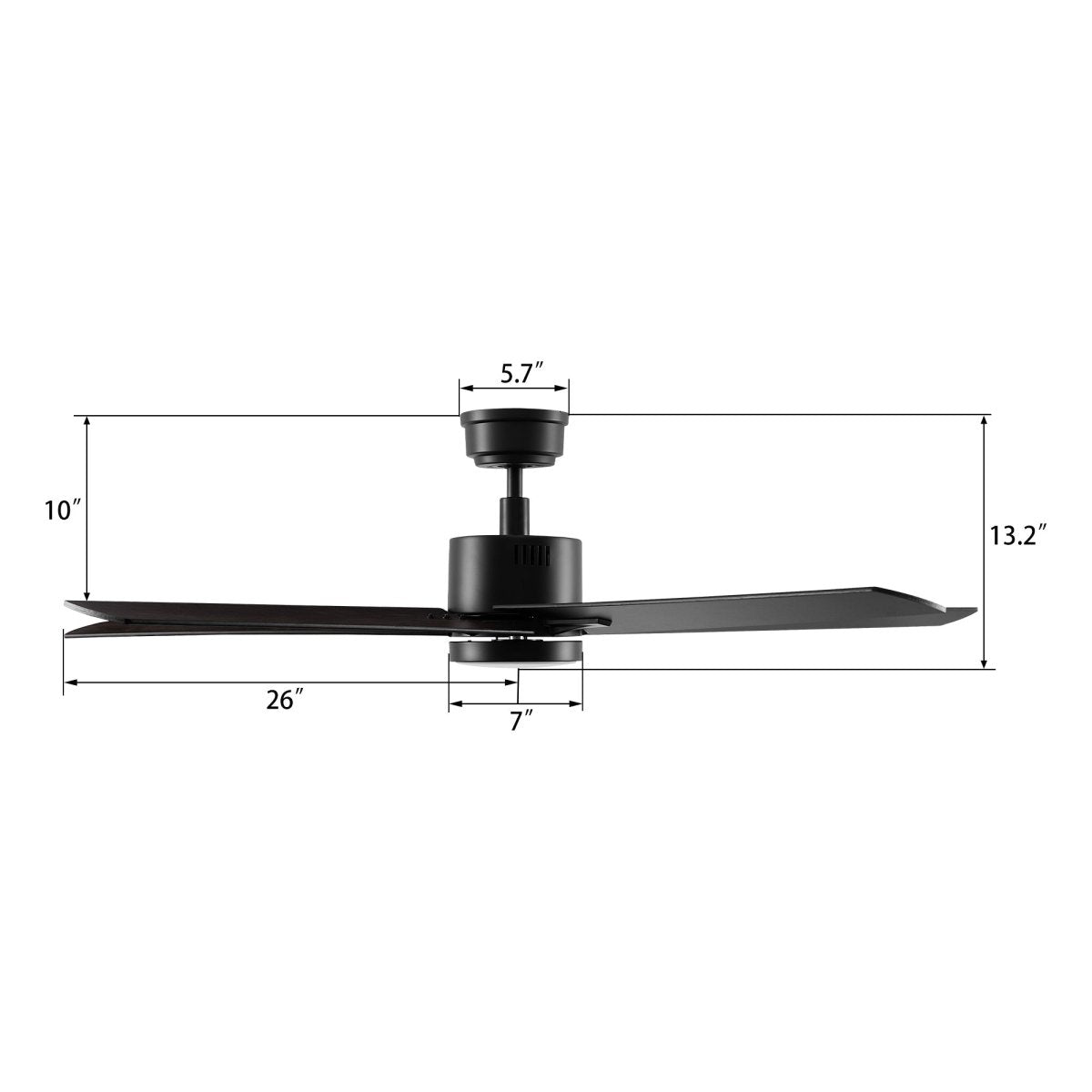 MONTGOMERY 52 inch 5 - Blade Smart Ceiling Fan with LED Light & Remote - LEDMyPlace