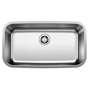 Blanco Stellar 32 Inch Heat & Stain Resistant Stainless Steel Undermount Kitchen Sink