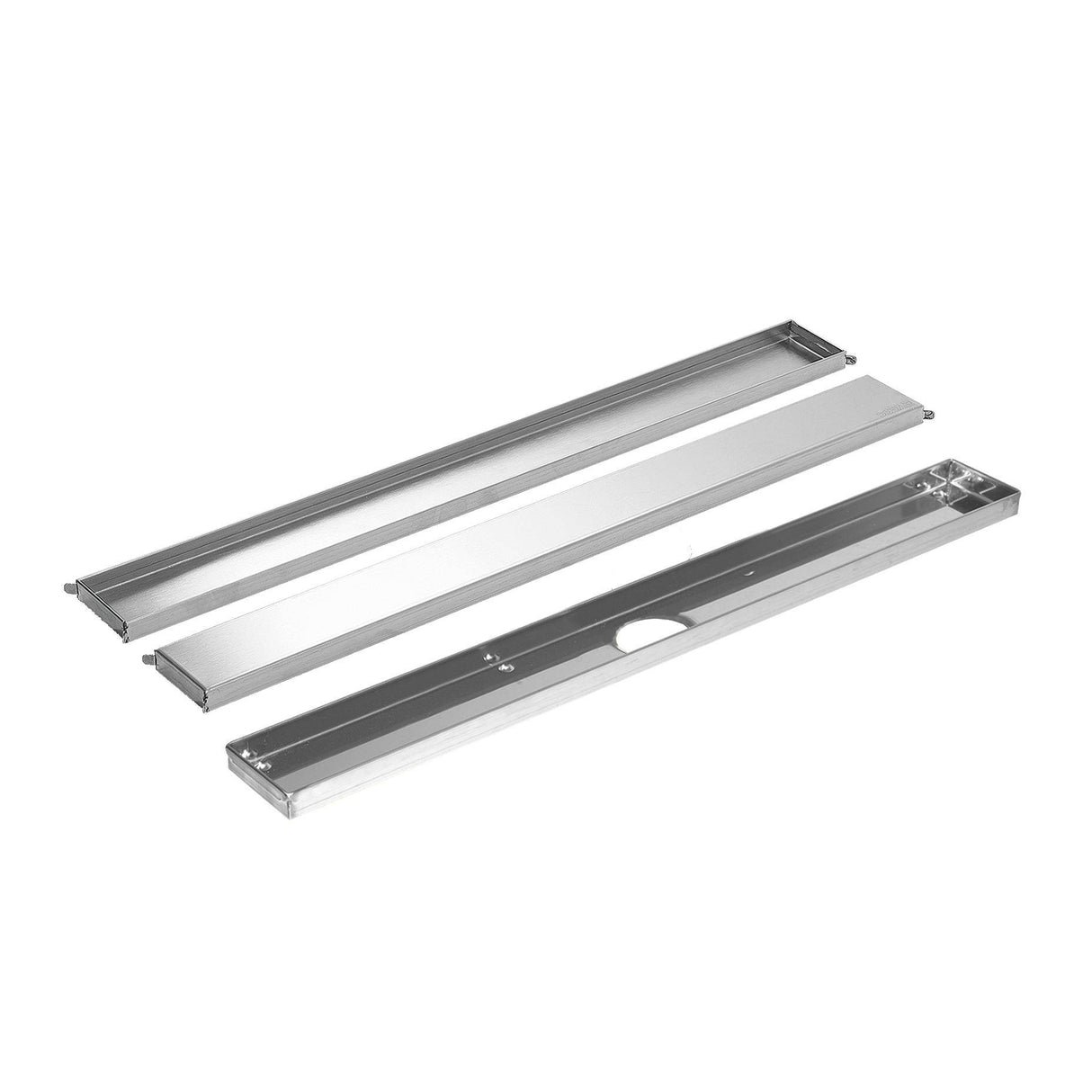 MYVARIO-LINE – 39 in. Design grate and drain channel - Stainless Steel - Brushed - panel / tile cover