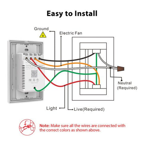 NEVA 52 inch 4 - Blade Best Smart Ceiling Fan with LED Light Kit & Best Smart Wall Switch - Silver/Chrome - LEDMyPlace