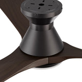 NICOLET 52 inch 3 - Blade Flush Mount Smart Ceiling Fan with LED Light & Remote - LEDMyPlace