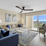 NICOLET 52 inch 3 - Blade Flush Mount Smart Ceiling Fan with LED Light & Remote - LEDMyPlace