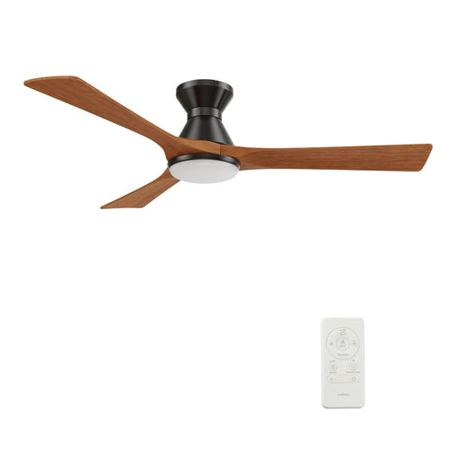 NICOLET 52 inch 3-Blade Flush Mount Smart Ceiling Fan with LED Light & Remote