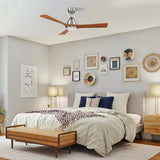 NICOLET 52 inch 3 - Blade Smart Ceiling Fan with LED Light & Remote - LEDMyPlace