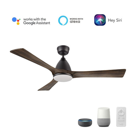 NICOLET 52 inch 3 - Blade Smart Ceiling Fan with Remote &LED Light - LEDMyPlace