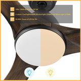 NICOLET 52 inch 3 - Blade Smart Ceiling Fan with Remote &LED Light - LEDMyPlace