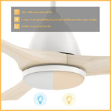 NICOLET 52 inch 3 - Blade Smart Ceiling Fan with Remote &LED Light - LEDMyPlace