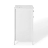 Nury 24 Inch Bathroom Vanity Cabinet With Ceramic Sink & 2 Soft Closing Doors