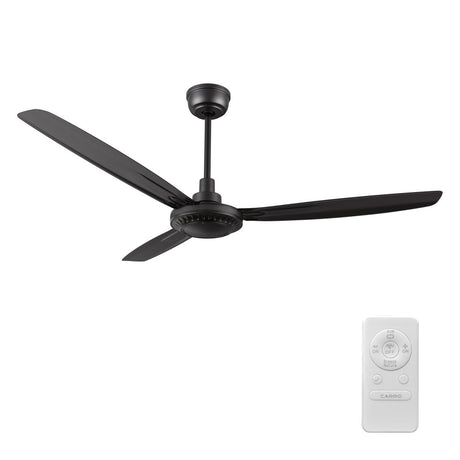 OBERON 56 inch 3 - Blade No LED Light Ceiling Fan with Remote - LEDMyPlace