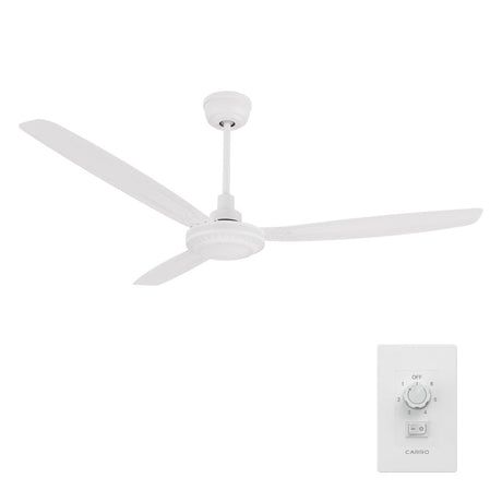 OBERON 56 inch 3 - Blade No LED Light Ceiling Fan with Wall Control - LEDMyPlace