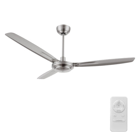 OBERON 56 inch 3 - Blade No Light Ceiling Fan with Remote - LEDMyPlace
