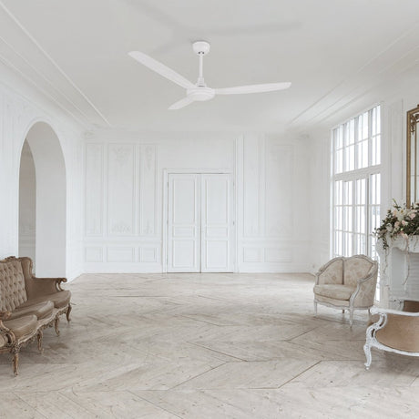 OBERON 56 inch 3 - Blade No Light Ceiling Fan with Remote - LEDMyPlace