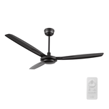 OBERON 56 inch 3 - Blade No Light Ceiling Fan with Remote - LEDMyPlace