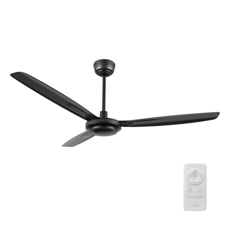 OBERON 56 inch 3 - Blade No Light Ceiling Fan with Remote - LEDMyPlace