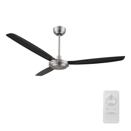 OBERON 56 inch 3 - Blade No Light Ceiling Fan with Remote - LEDMyPlace