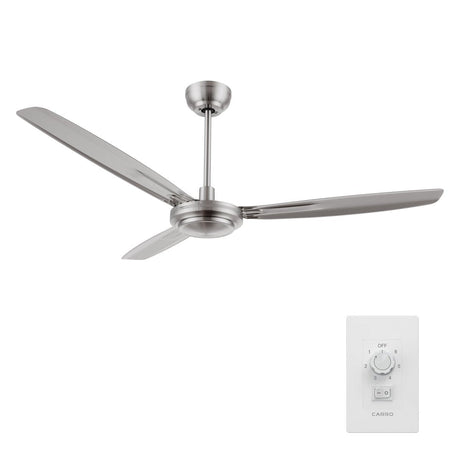 OBERON 56 inch 3 - Blade No Light Ceiling Fan with Wall Control - LEDMyPlace