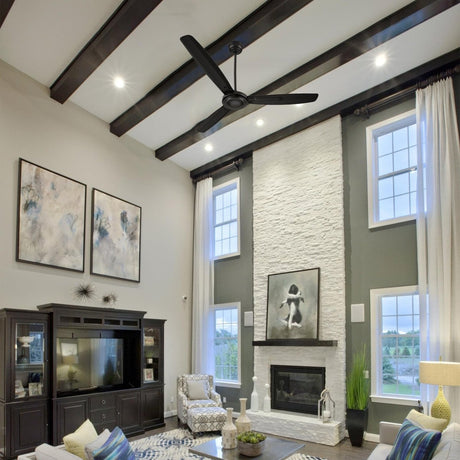 OBERON 56 inch 3 - Blade No Light Ceiling Fan with Wall Control - LEDMyPlace