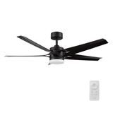 ONYX 52 inch 5 - Blade Ceiling Fan with LED Light Kit & Remote - LEDMyPlace