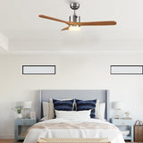 PALMER 52 inch 3 - Blade Smart Ceiling Fan with LED Light & Remote - LEDMyPlace