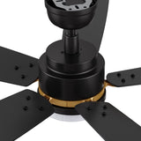 PEYTON 52 inch 5 - Blade Smart Ceiling Fan with LED Light & Remote - LEDMyPlace