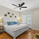 PEYTON 52 inch 5 - Blade Smart Ceiling Fan with LED Light & Remote - LEDMyPlace