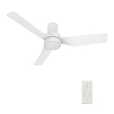 PORTER 44 inch 3 - Blade Flush Mount Smart Ceiling Fan with LED Light & Remote - LEDMyPlace