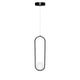 1-Light LED Modern Pendant Light, Dimmable, 3000K (Warm White), Matte Black