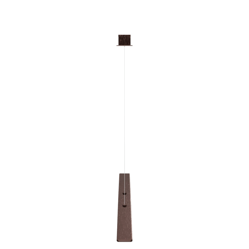 LED Pendant Light Fixture, Dimmable, 3000K (Warm White), Brushed Brown (P706571-120)