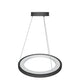 1-Ring LED Pendant Light, 35W, 3000K-6500K, 966LM, Dimmable, Matte Black Body Finish, Diameter 23.6''×71''