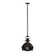 Industrial Pendant Light Fixture, Bronze Finish, Dome Shape, Includes Extension Rods 1x6"+3x12", E26 Base