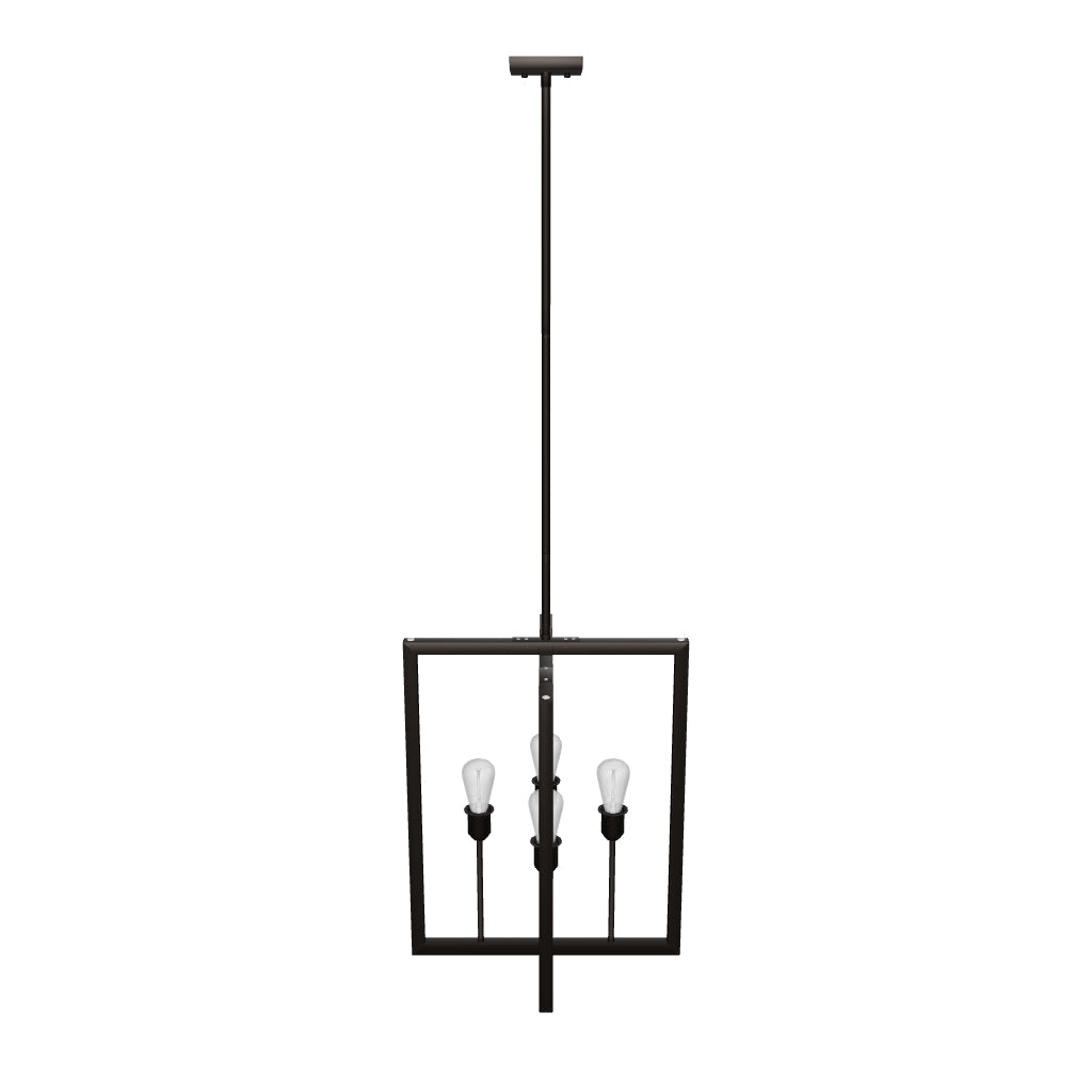 4-Light Modern Pendant Light Fixture, E26 Base