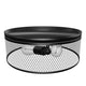 3-Lights Cage Style Flush Mount Fixture, Drum Shape, E26 Base, UL Listed, 3 Years Warranty