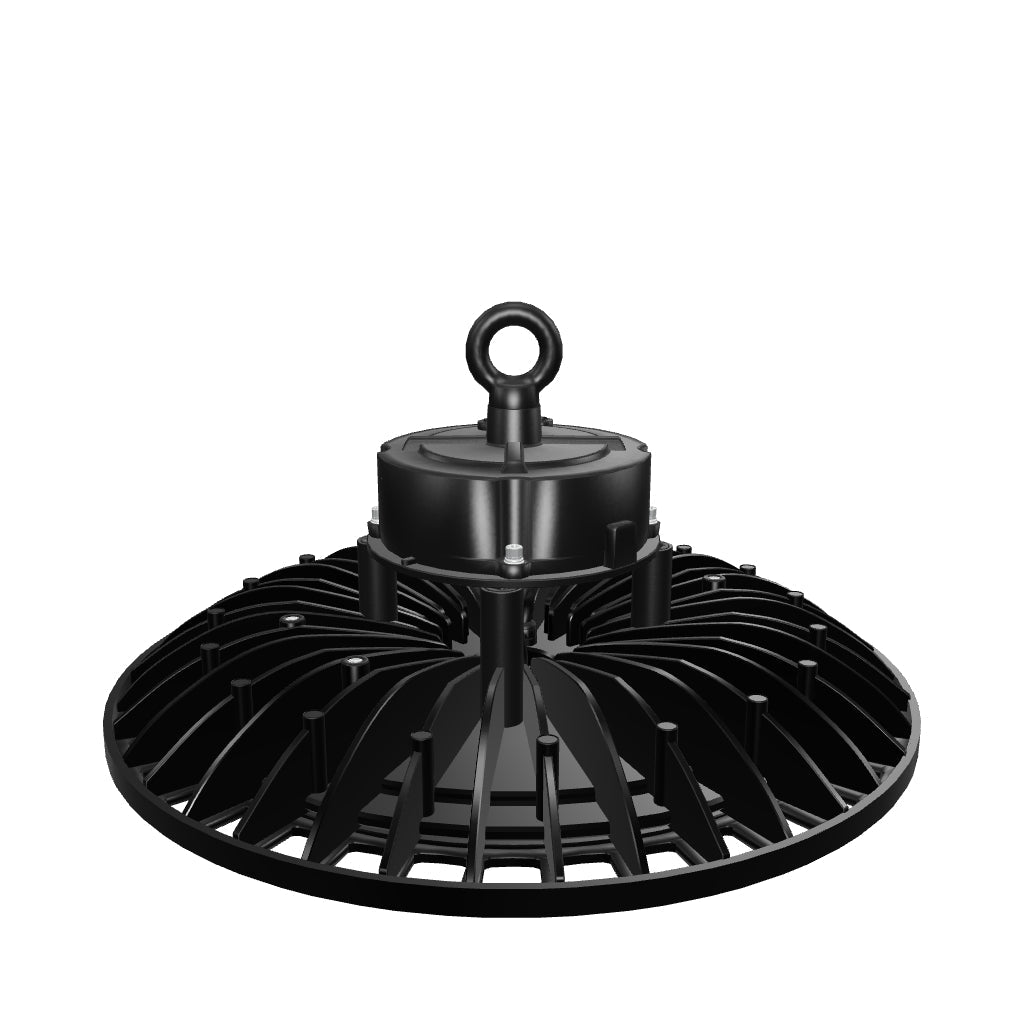 100W UFO High Bay LED Shop Lights 4000K - Dimmable (1-10V), AC120-277V, UL DLC Listed - Ideal for Commercial Warehouses, Garages, Workshops, and Factories