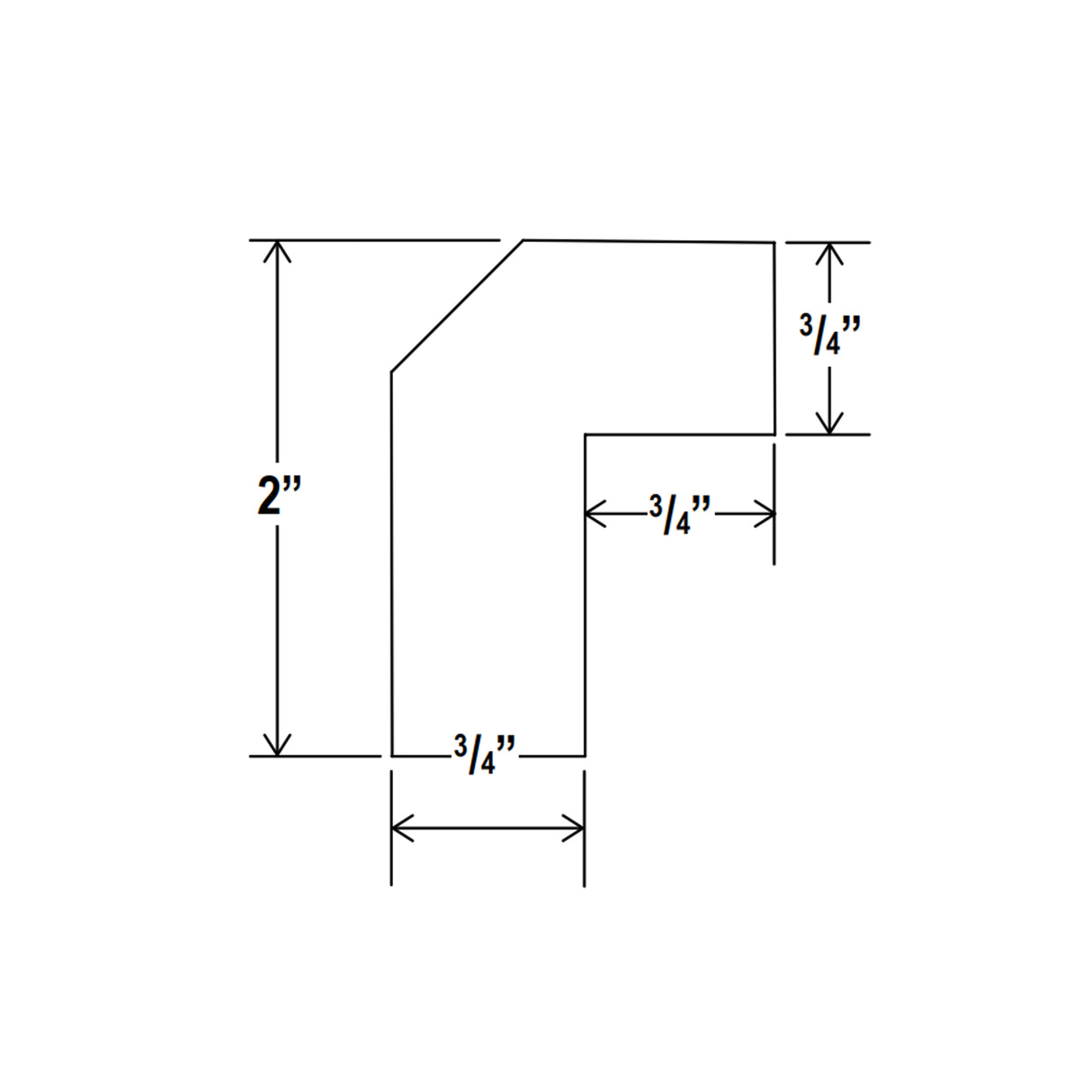 Small Light Rail Moulding - 96'W x 11/2H x 1 1/2D - Aria White Shaker