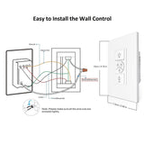 Ranger 52 In. 3 - Blade Led Indoor White Best Smart Ceiling Fan with Led Light Kit, Best Smart Wall Switch, Alexa/Google Home/Siri Compatible - LEDMyPlace