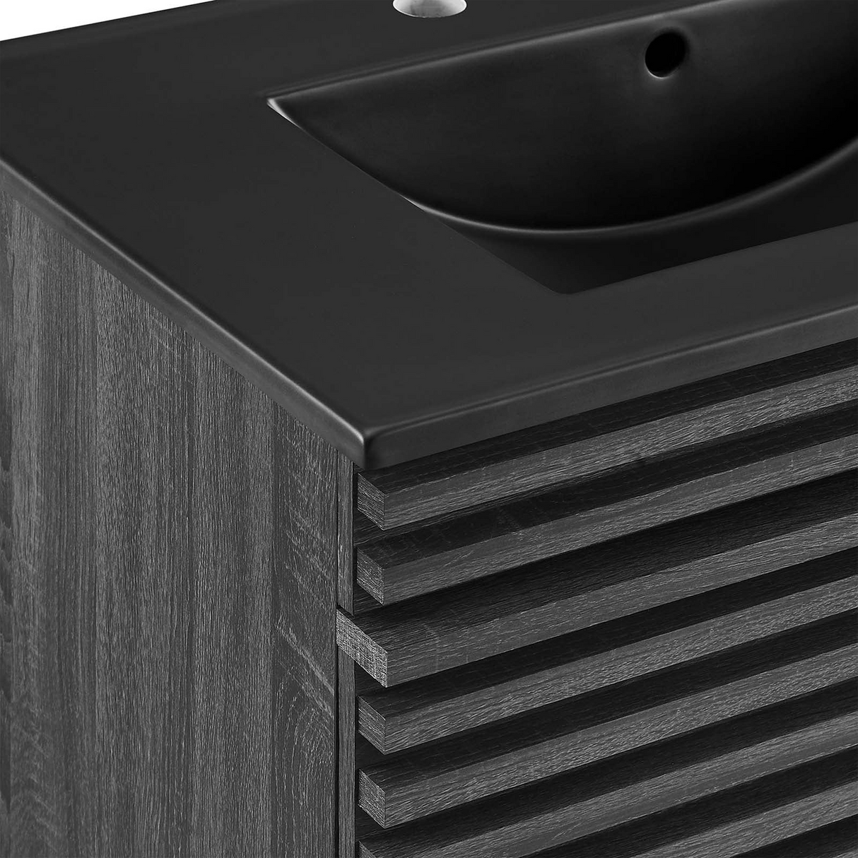 Render 30 In. Floating Bathroom Vanity with Ceramic Sink Top & Soft-Closing Drawers