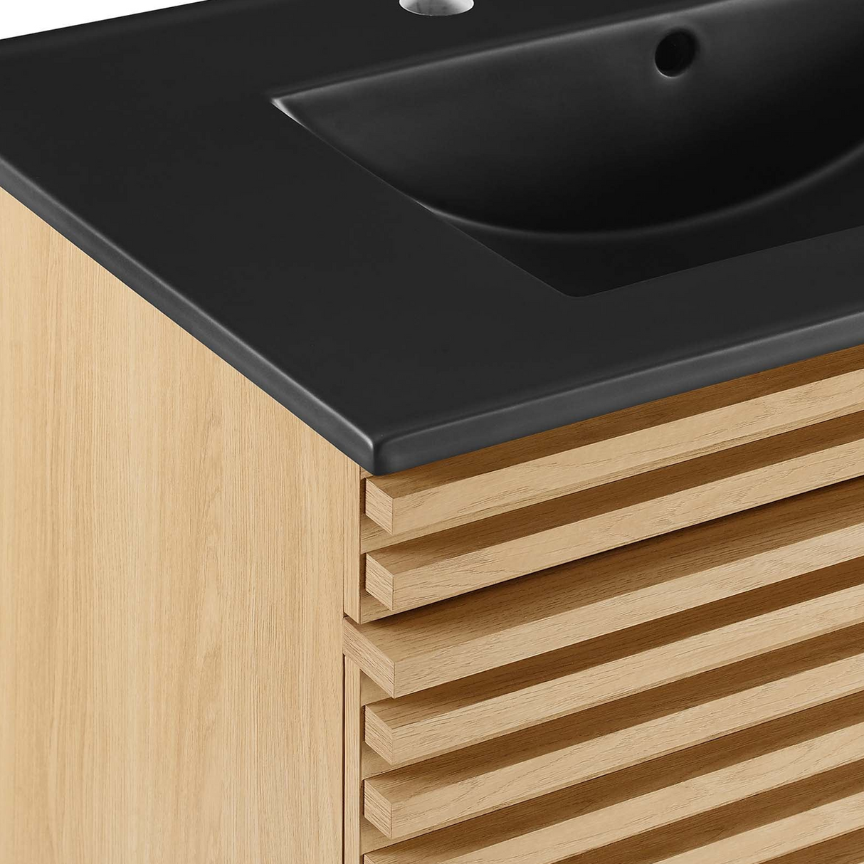 Render 30 In. Floating Bathroom Vanity with Ceramic Sink Top & Soft-Closing Drawers