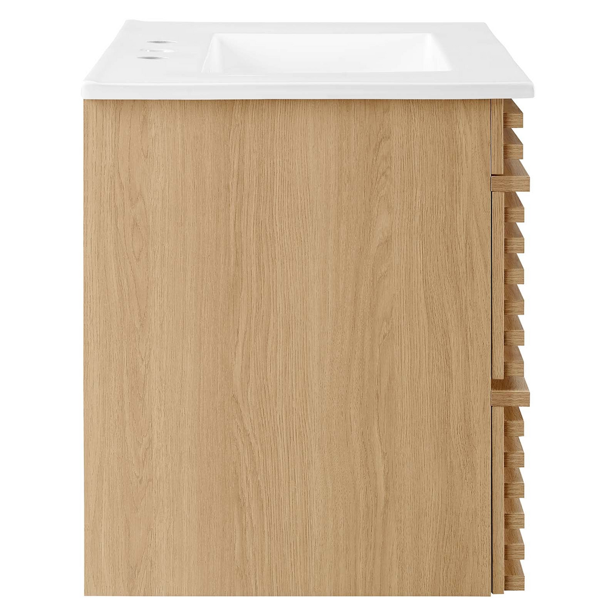 Render 30 In. Floating Bathroom Vanity with Ceramic Sink Top & Soft-Closing Drawers