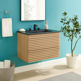 Render 30 In. Floating Bathroom Vanity with Ceramic Sink Top & Soft-Closing Drawers