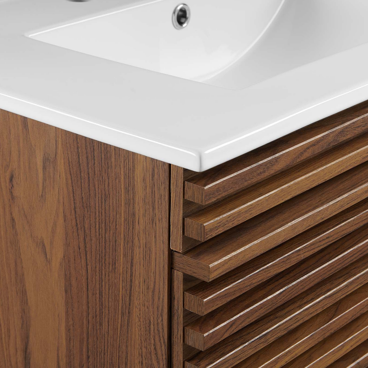 Render 30 In. Floating Bathroom Vanity with Ceramic Sink Top & Soft-Closing Drawers