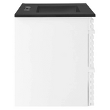 Render 30 In. Floating Bathroom Vanity with Ceramic Sink Top & Soft-Closing Drawers