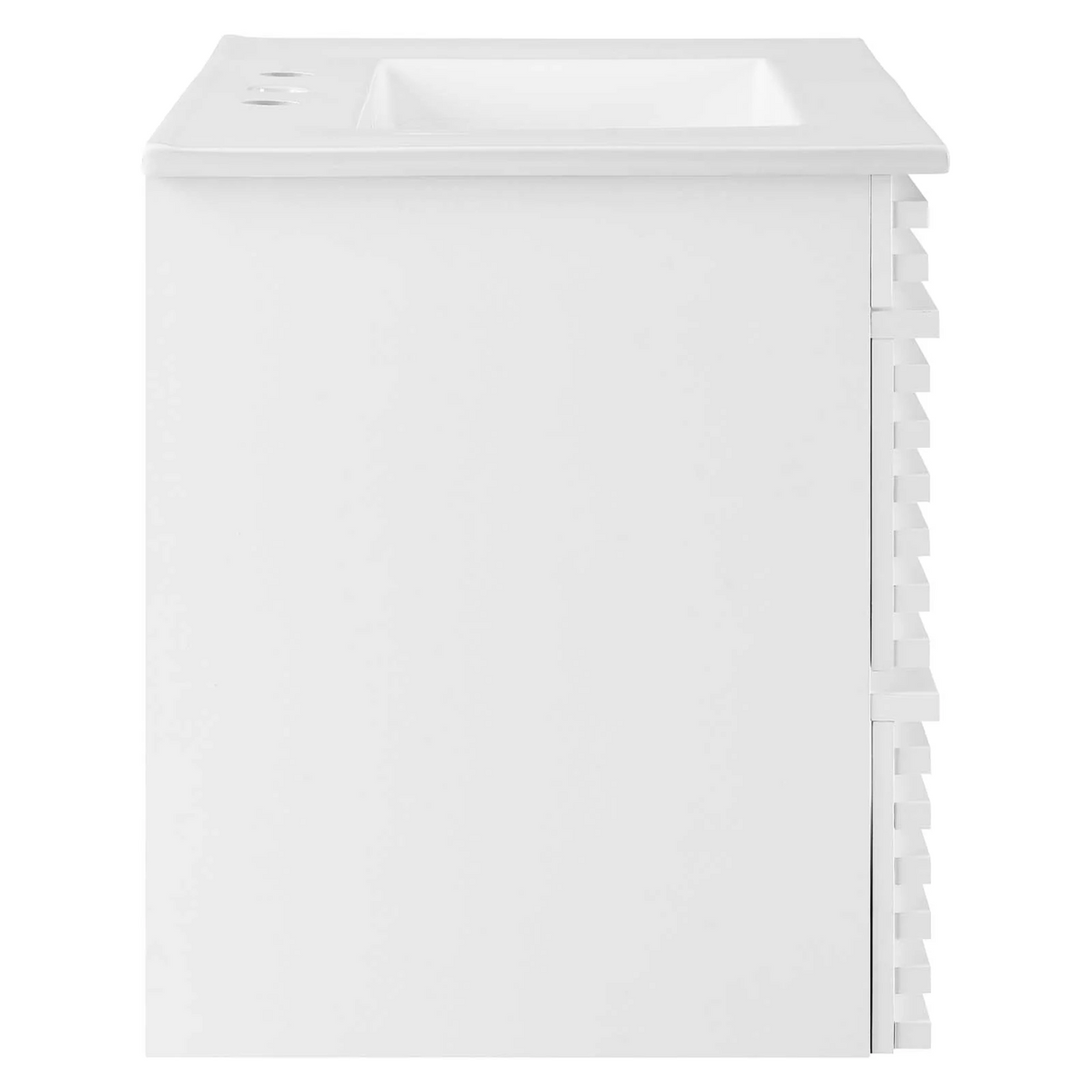 Render 30 In. Floating Bathroom Vanity with Ceramic Sink Top & Soft-Closing Drawers