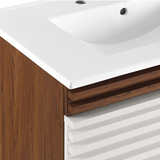 Render 30 In. Floating Bathroom Vanity with Ceramic Sink Top & Soft-Closing Drawers