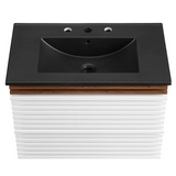 Render 30 In. Floating Bathroom Vanity with Ceramic Sink Top & Soft-Closing Drawers