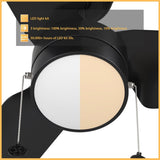 REXTON 52 inch 3 - Blade Ceiling Fan with Pull Chain - LEDMyPlace