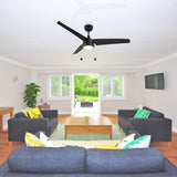 REXTON 52 inch 3 - Blade Ceiling Fan with Pull Chain - LEDMyPlace