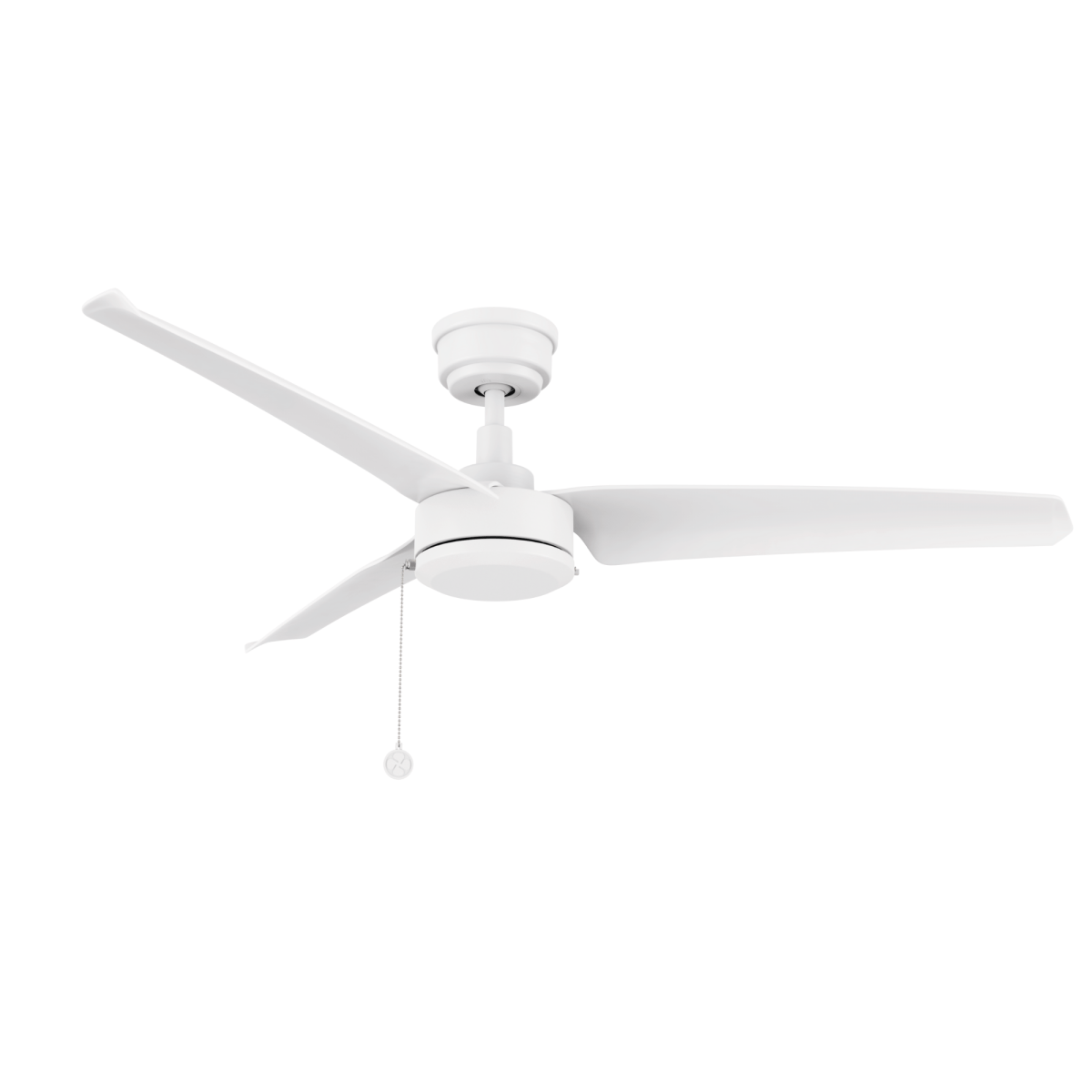 REXTON 52 inch 3 - Blade No Light Ceiling Fan with Pull Chain - LEDMyPlace