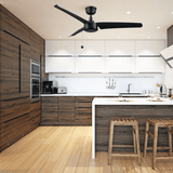 REXTON 52 inch 3 - Blade No Light Ceiling Fan with Pull Chain - LEDMyPlace