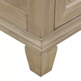 Ronnie Freestanding Solid Wood Bathroom Vanity With Carrara White Quartz Sink Top & 4 In. Backsplash in Nature Wood Finish